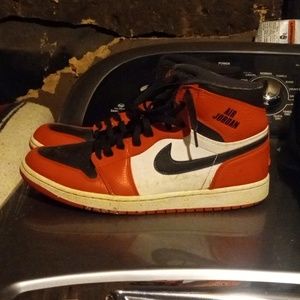 Men's Nike Air Jordan shoes size 13 red,black,white